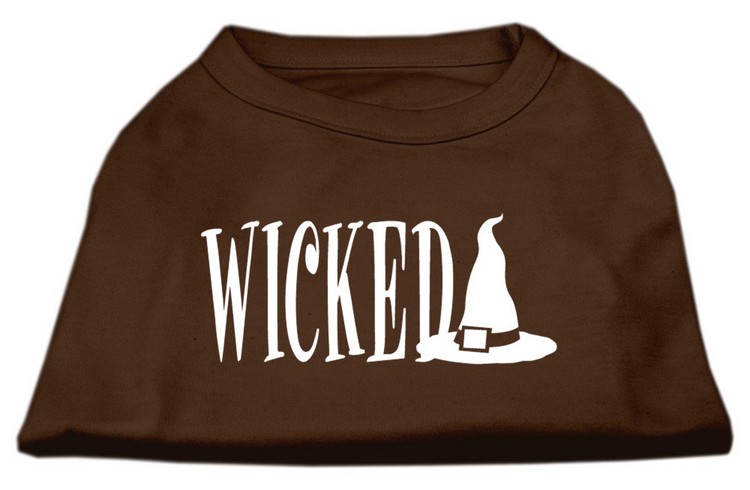 Wicked Screen Print Shirt Brown Med